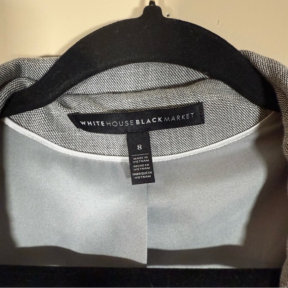 White House Black Market old money Blazer Jacket Grey Size 8 - Picture 3 of 9